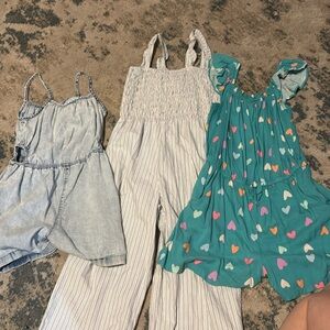 *Bundle* girls rompers 3 piece bundle size 8